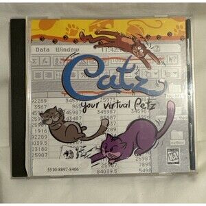 1996 PF MAGIC CATZ YOUR VIRTUAL PETZ PC CD ROM GAME